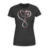 Apparel XS / Black Personalized Shirt - TRL x Nurse - Infinity Love Stethoscope - Standard Women's T-shirt - DSAPP