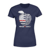Apparel XS / Navy Personalized Shirt - TRL x Teacher - Love Half Apple - Standard Women's T-shirt - DSAPP