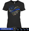 Apparel XS / Black Personalized Shirt - Tropical Patterned Flag Heart - DSAPP