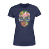 Apparel XS / Navy Personalized Shirt - Tropical Skull - Police - Standard Women's T-shirt