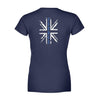 Apparel XS / Navy Personalized Shirt - UK Thin Blue Line Flag Police Name - Standard Women's T-shirt