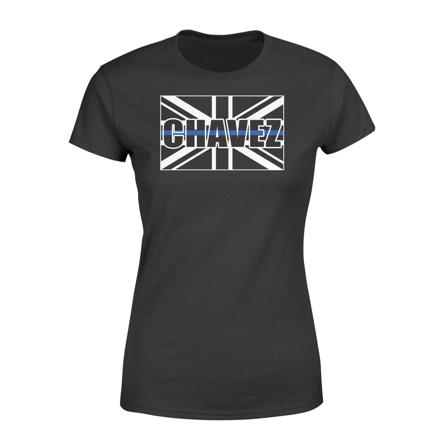 Apparel XS / Black Personalized Shirt - UK Thin Blue Line - Police Name - DSAPP
