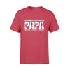 Apparel S / Red Personalized Shirt - Veteran - My Favorite People Call Me Papa - Standard T-shirt - DSAPP