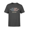 Apparel S / Black Personalized Shirt - Veteran - Proudly Served Flag Pattern - Standard T-shirt - DSAPP