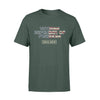 Apparel S / Forest Personalized Shirt - Veteran - Proudly Served Flag Pattern - Standard T-shirt - DSAPP