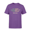 Apparel S / Purple Personalized Shirt - Veteran - Proudly Served Flag Pattern - Standard T-shirt - DSAPP