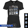 Apparel XS / Black Personalized Shirt - Wearing This Color For My Hero - Police - DSAPP