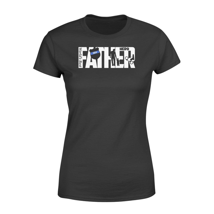 Apparel XS / Black Personalized Shirt - World Best Hero Dad - DSAPP