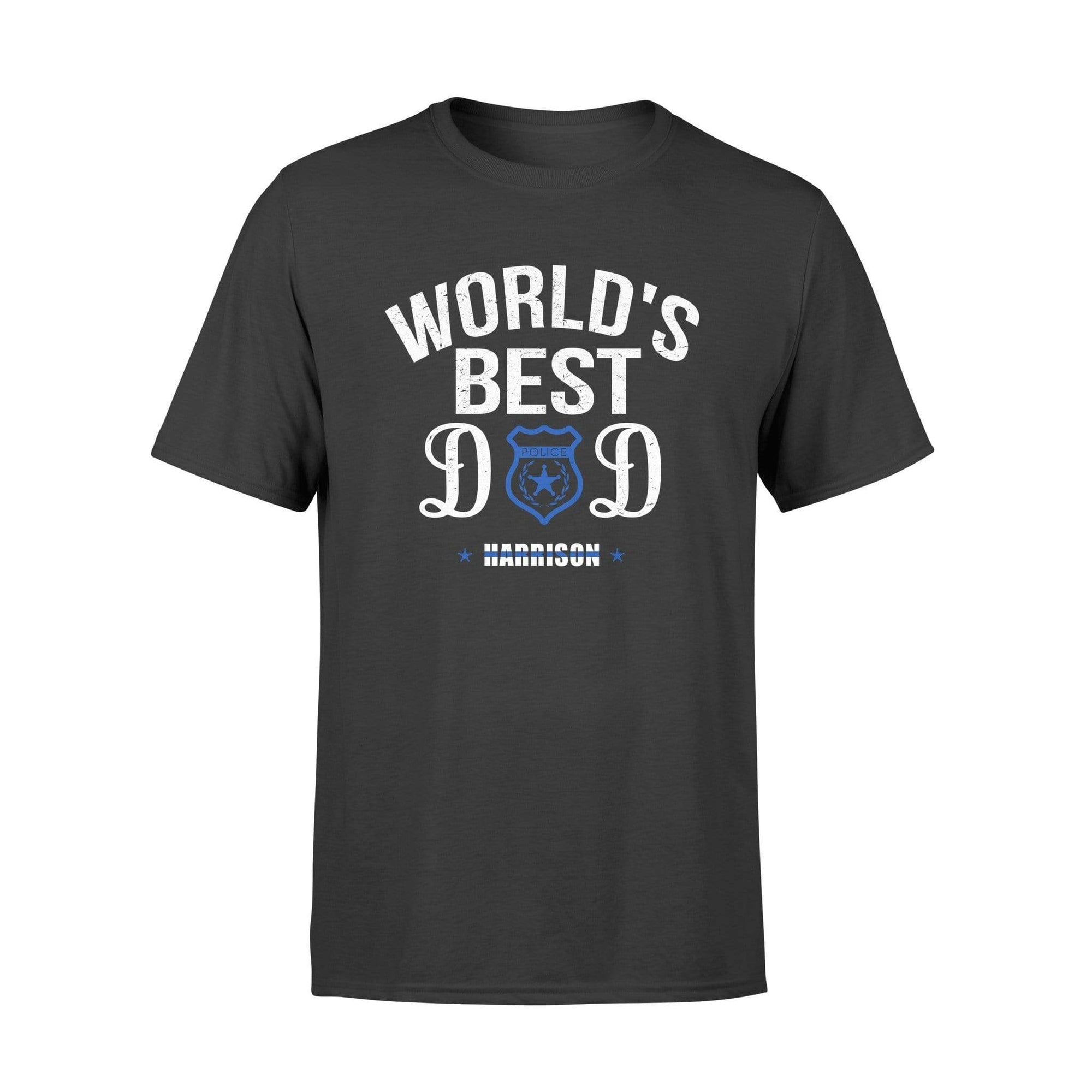 Apparel S / Black Personalized Shirt - World's Best Dad - DSAPP