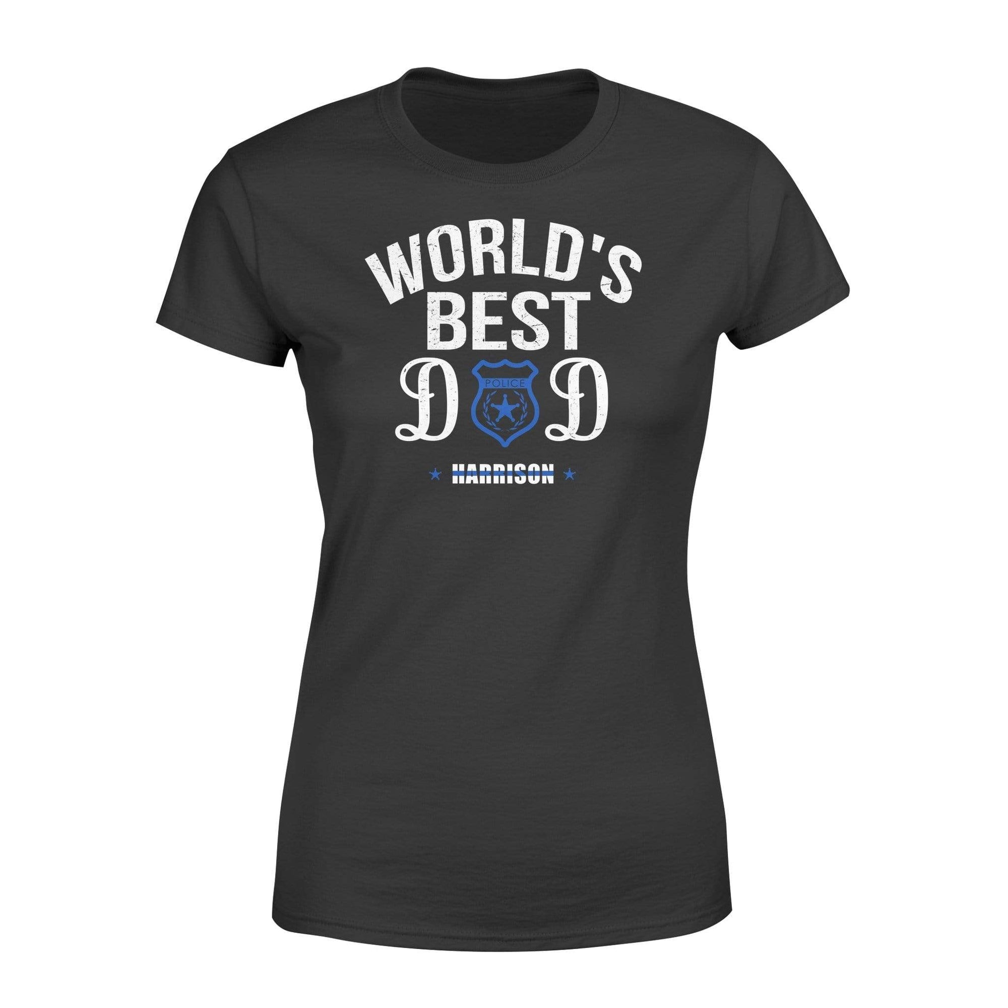 Apparel XS / Black Personalized Shirt - World's Best Dad - DSAPP