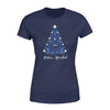 Apparel XS / Navy Personalized Shirt - Xmas - Swirl Christmas Tree - Standard Women's T-shirt - DSAPP