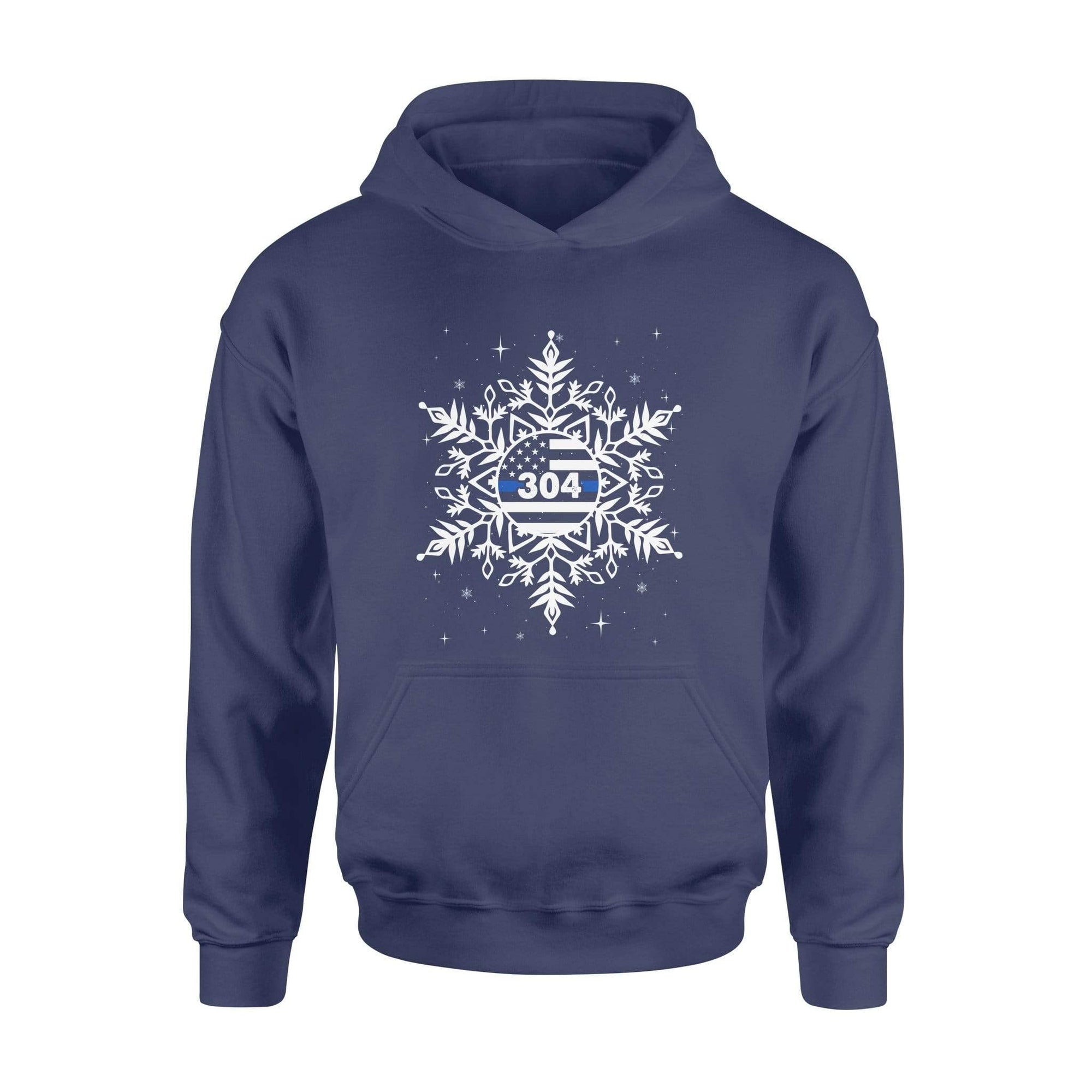 Apparel S / Navy Personalized Shirt - Xmas - TBL - Snowflake - Standard Hoodie - DSAPP