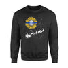 Apparel S / Black Personalized Shirt - Xmas - TBL Sunflower Moon Sleigh - Standard Fleece Sweatshirt - DSAPP