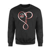 Apparel S / Black Personalized Sweater - Infinity Love Fire Hose - Standard Fleece Sweatshirt - DSAPP