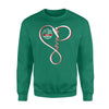 Apparel S / Kelly Personalized Sweater - Infinity Love Fire Hose - Standard Fleece Sweatshirt - DSAPP