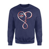 Apparel S / Navy Personalized Sweater - Infinity Love Fire Hose - Standard Fleece Sweatshirt - DSAPP