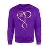Apparel S / Purple Personalized Sweater - Infinity Love Fire Hose - Standard Fleece Sweatshirt - DSAPP