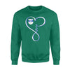 Apparel S / Kelly Personalized Sweater - Infinity Love - Police Badge - Standard Fleece Sweatshirt - DSAPP