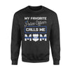 Apparel S / Black Personalized Sweater - My Favorite Police Officer Calls Me Mom - Standard Fleece Sweatshirt - DSAPP