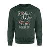 Apparel S / Forest Personalized Sweater - TRL - Rockin Fire Wife Christmas - Standard Fleece Sweatshirt - DSAPP