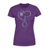 Apparel XS / Purple Personalized- TBL - Infinity Love Leopard Shirt - Standard Women's T-shirt - DSAPP