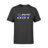 Apparel S / Black Personalized - Thin Blue Line Badge Number Shirt - Ver 2 - DSAPP