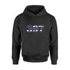 Apparel S / Black Personalized - Thin Blue Line Badge Number Shirt - Ver 2 - DSAPP