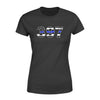 Apparel XS / Black Personalized - Thin Blue Line Badge Number Shirt - Ver 2 - Standard Women's T-shirt - DSAPP