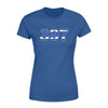 Apparel XS / Royal Personalized - Thin Blue Line Badge Number Shirt - Ver 2 - Standard Women's T-shirt - DSAPP