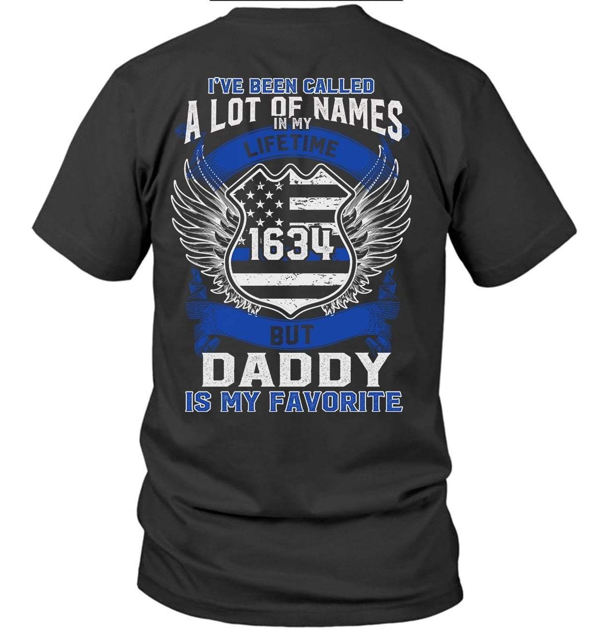 Apparel S / Black Personalized - Thin Blue Line - My Favorite Name Shirt - DSAPP