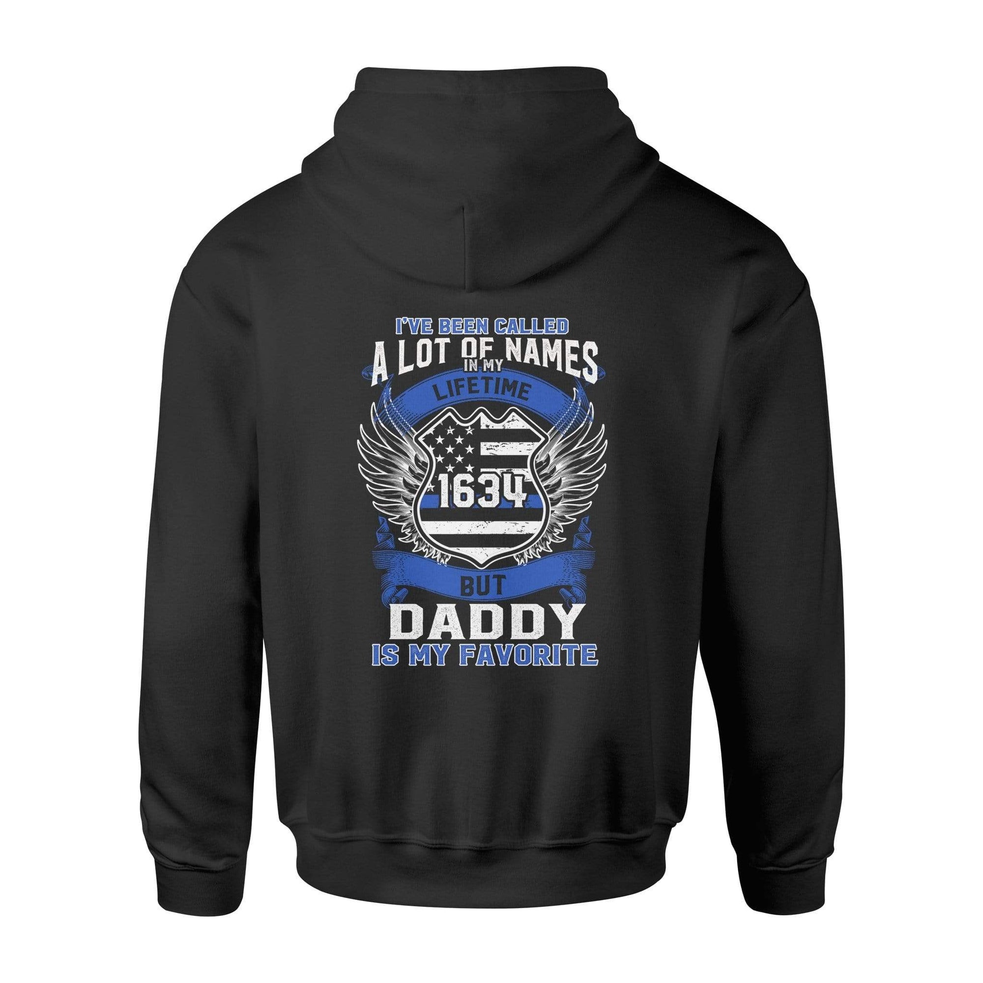 Apparel S / Black Personalized - Thin Blue Line - My Favorite Name Shirt - DSAPP