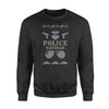 Apparel S / Black Personalized Ugly Sweater - TBL - Xmas Police Navidad - Standard Fleece Sweatshirt - DSAPP