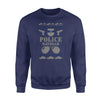 Apparel S / Navy Personalized Ugly Sweater - TBL - Xmas Police Navidad - Standard Fleece Sweatshirt - DSAPP