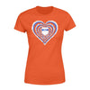 Apparel XS / Orange Personlized Shirt- TBL- Tie Dye Heart Shirt - Standard Women’s T-shirt - DSAPP