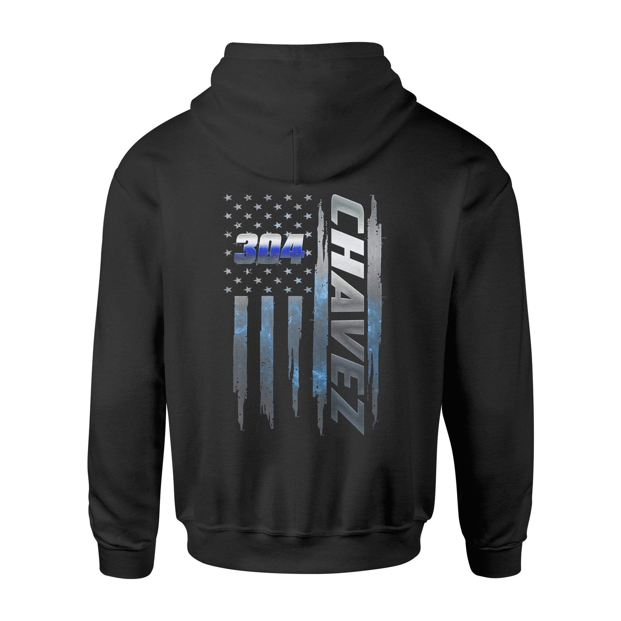 Apparel S / Black Perssonalized Shirt - Name Badge Number Flag - Police - DSAPP