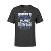 Apparel S / Black Police - Birth Month - Nobody Is Perfect Shirt - July shirt - Standard T-shirt