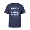 Apparel S / Navy Police - Birth Month - Nobody Is Perfect Shirt - March shirt - Standard T-shirt