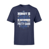 Apparel S / Navy Police - Birth Month - Nobody Is Perfect Shirt - November shirt - Standard T-shirt