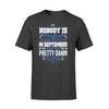 Apparel S / Black Police - Birth Month - Nobody Is Perfect Shirt - September shir - Standard T-shirt