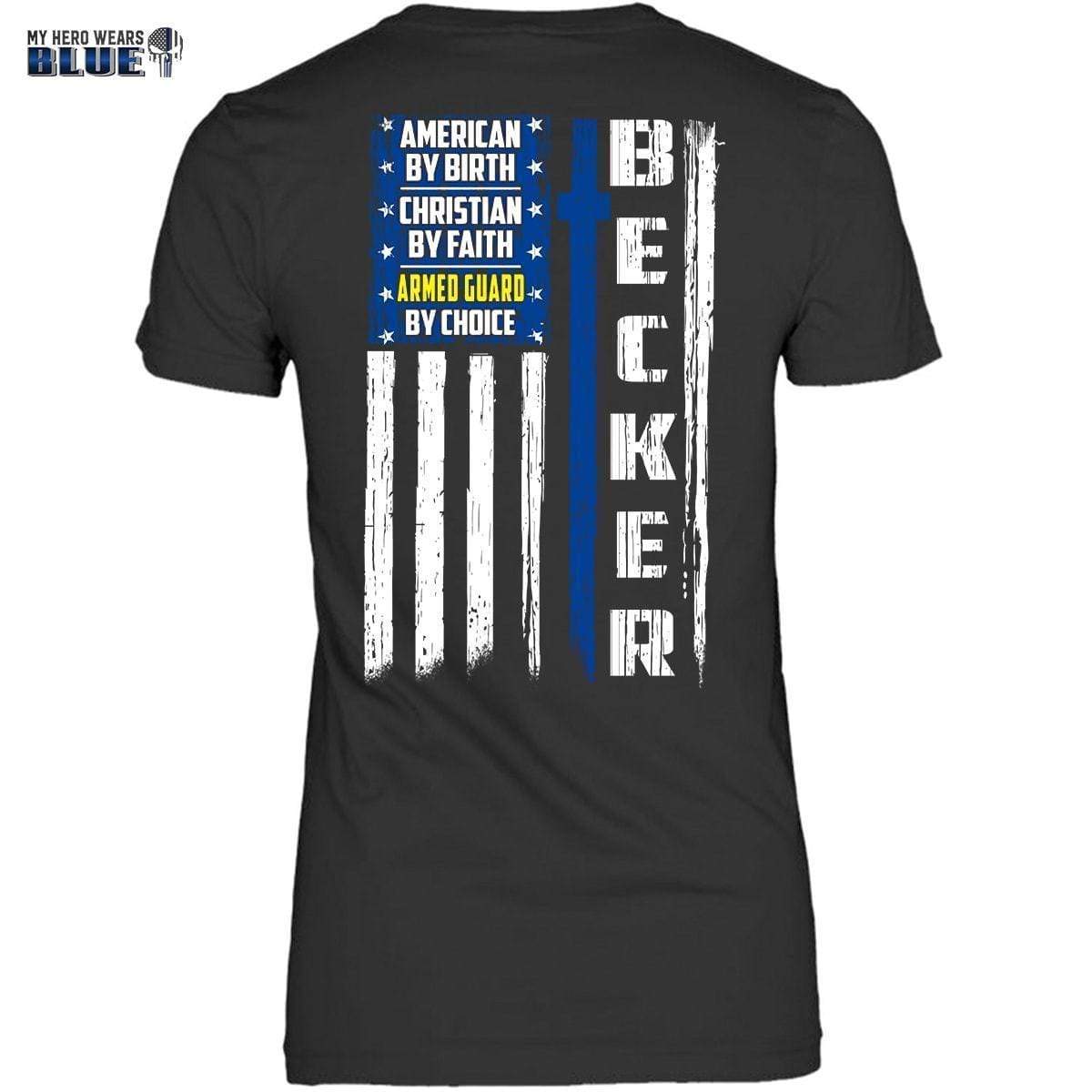 Apparel XS / Black Police By Choice - Armed Guard - Personalized Shirt - DSAPP