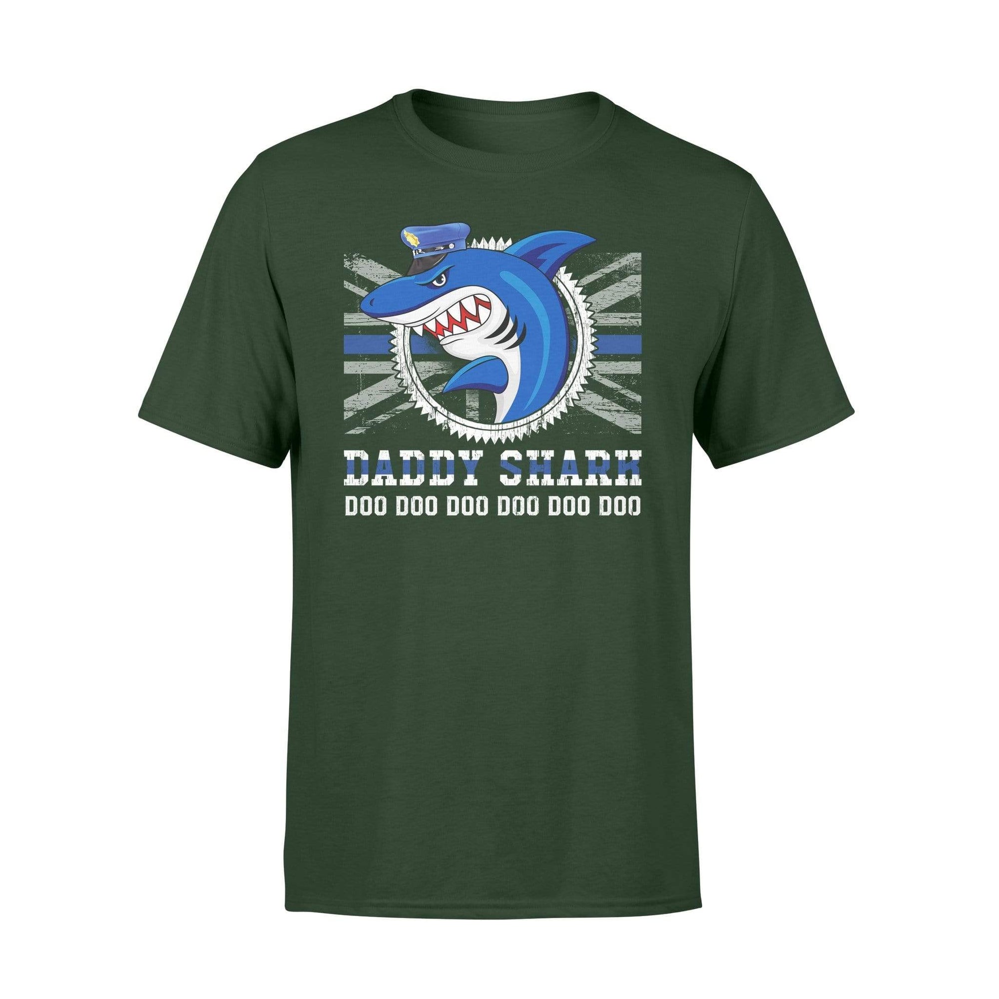Apparel S / Forest Police Daddy Shark UK Flag - Standard T-shirt