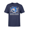 Apparel S / Navy Police Daddy Shark UK Flag - Standard T-shirt