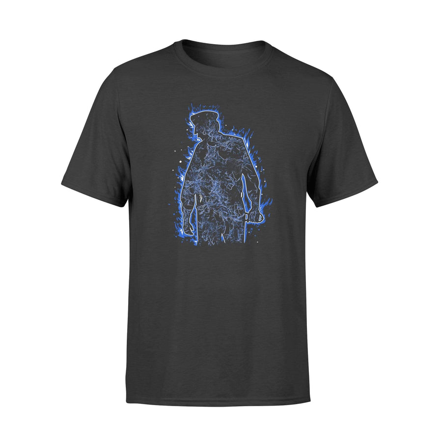 Apparel S / Black Police Officer On Fire - Standard T-shirt