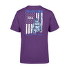 Apparel S / Purple Police Officer Suit - Name and Department - Personalized Shirt - Standard T-shirt - DSAPP