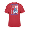 Apparel S / Red Police Officer Suit - Name and Department - Personalized Shirt - Standard T-shirt - DSAPP