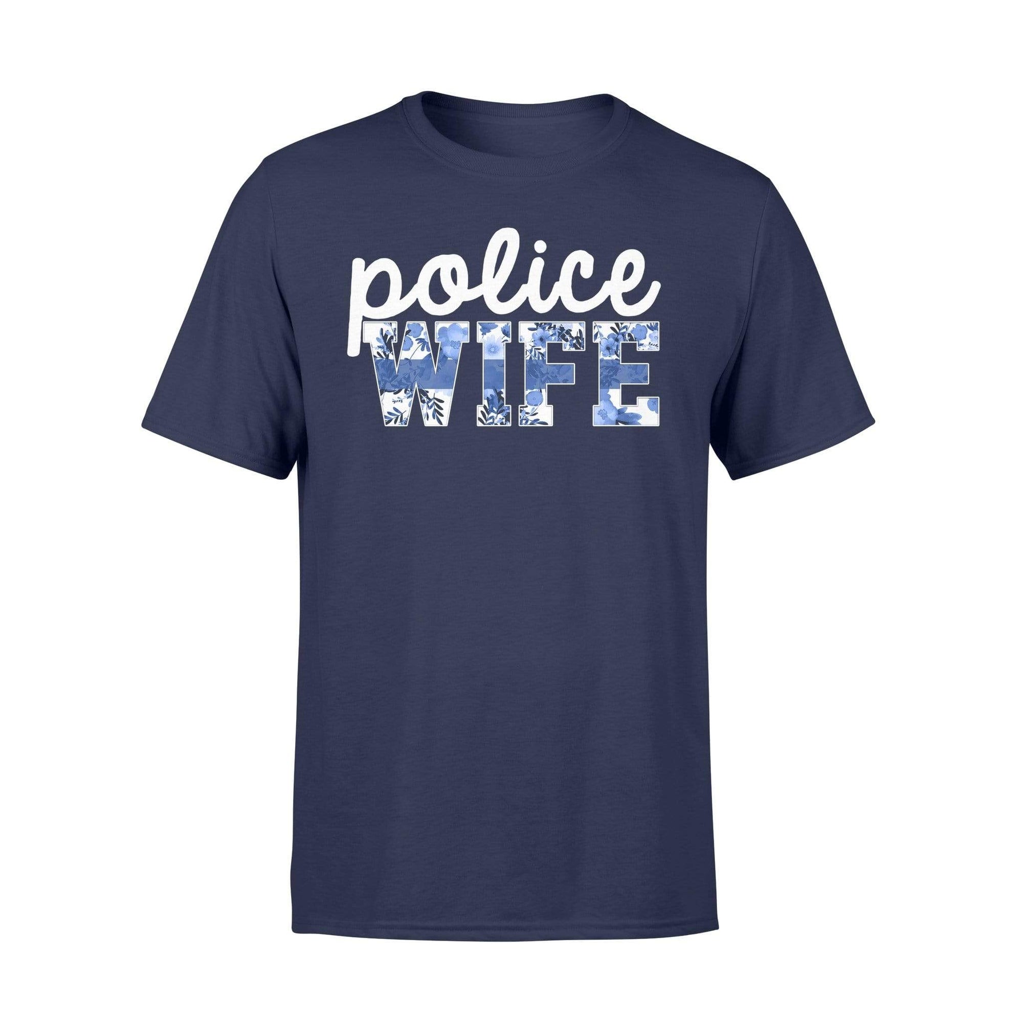 Apparel S / Navy Police Wife - Thin Blue Line Floral Shirt - Standard T-shirt