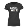 Apparel XS / Black Police Wife - Thin Blue Line Shirt - Standard Women's T-shirt