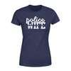 Apparel XS / Navy Police Wife - Thin Blue Line Shirt - Standard Women's T-shirt