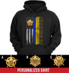 Apparel S / Black Sheriff Flag - Personalized Shirt - Standard Hoodie