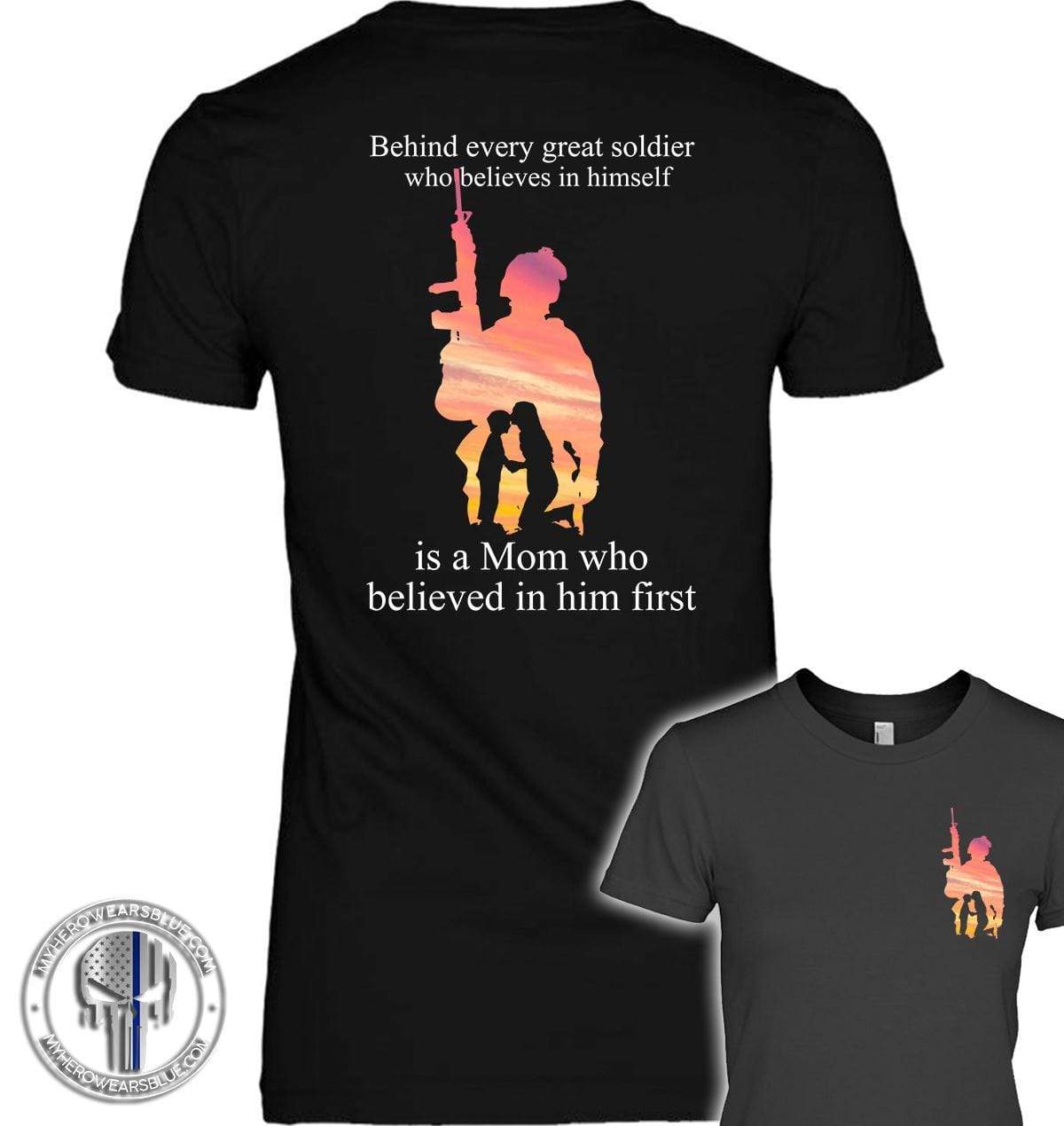 Apparel XS / Black TBL - Army - Mom Behind Shirt - Standard Women's T-shirt - DSAPP